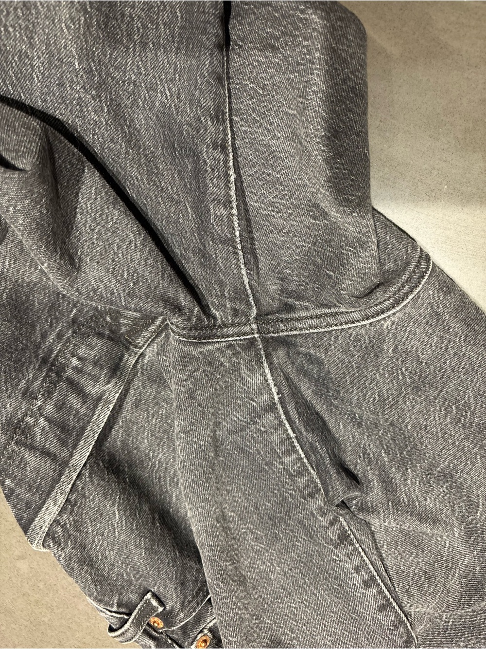 Levi’s Premium Ribcage Straight Ankle Jeans W28 L27 Washed Black 90s Minimalist - Picture 15 of 15